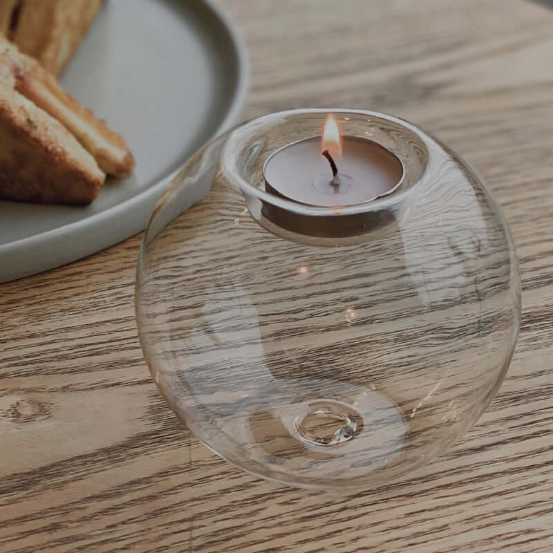 Set of 10 tea-light candle holders